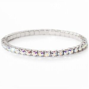 Touchstone Crystal Aurora Boreale Stretch Bracelet